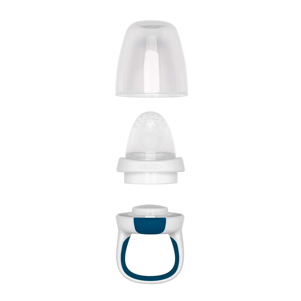Tétine Grignoteuse Silicone OXO Tot - Blanc/Marine