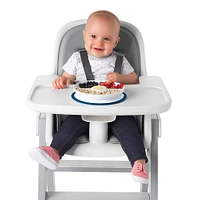 OXO Tot Stick and Stray Suction Divided Plate -Navy