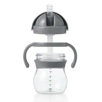 Straw Cup With Handle 6oz - Grey