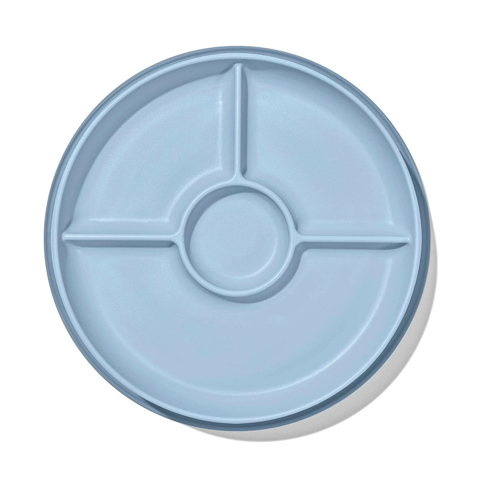 Stick & Stay Suction Divided Plate - Dusk