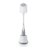 Bottle Brush with Nipple Cleaner and Stand - Grey