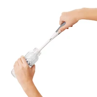 Bottle Brush with Nipple Cleaner and Stand - Grey