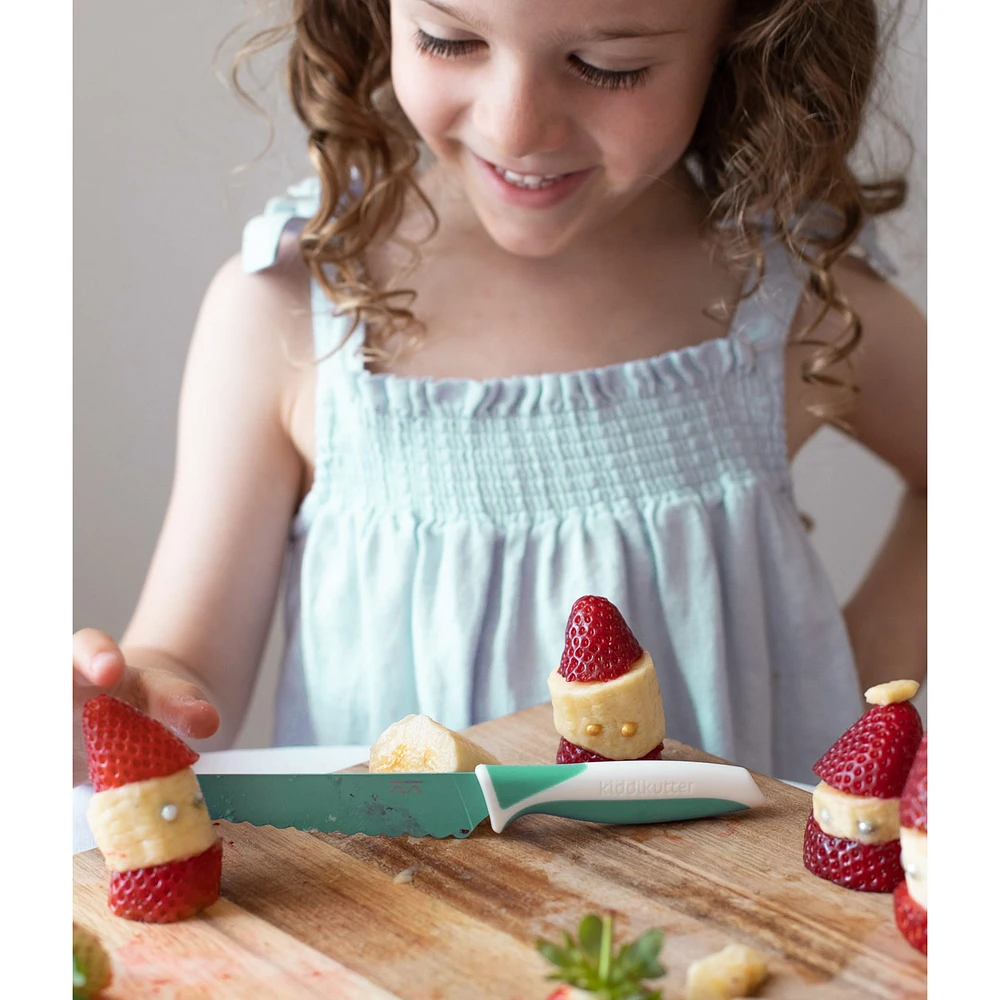Couteau Sécuritaire pour Enfant – Vert Sauge