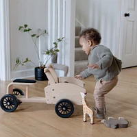Chariot Cargo Bike Kinderfeets - Naturel / Blanc