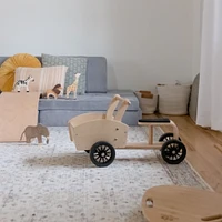 Chariot Cargo Bike Kinderfeets - Naturel / Blanc