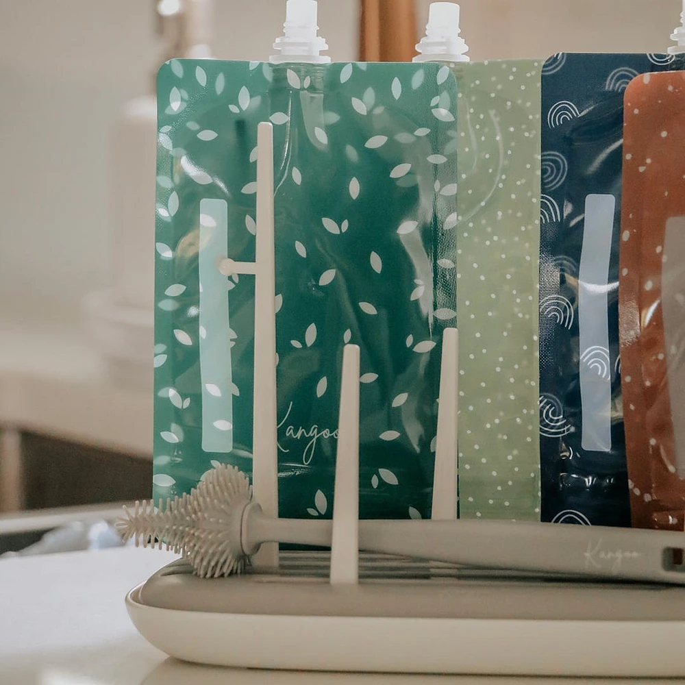 Brosse de nettoyage en silicone pour pochettes/biberons