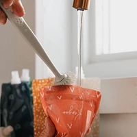 Brosse de nettoyage en silicone pour pochettes/biberons