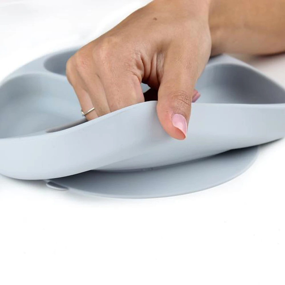 Silicone Grip Dish - Marble 