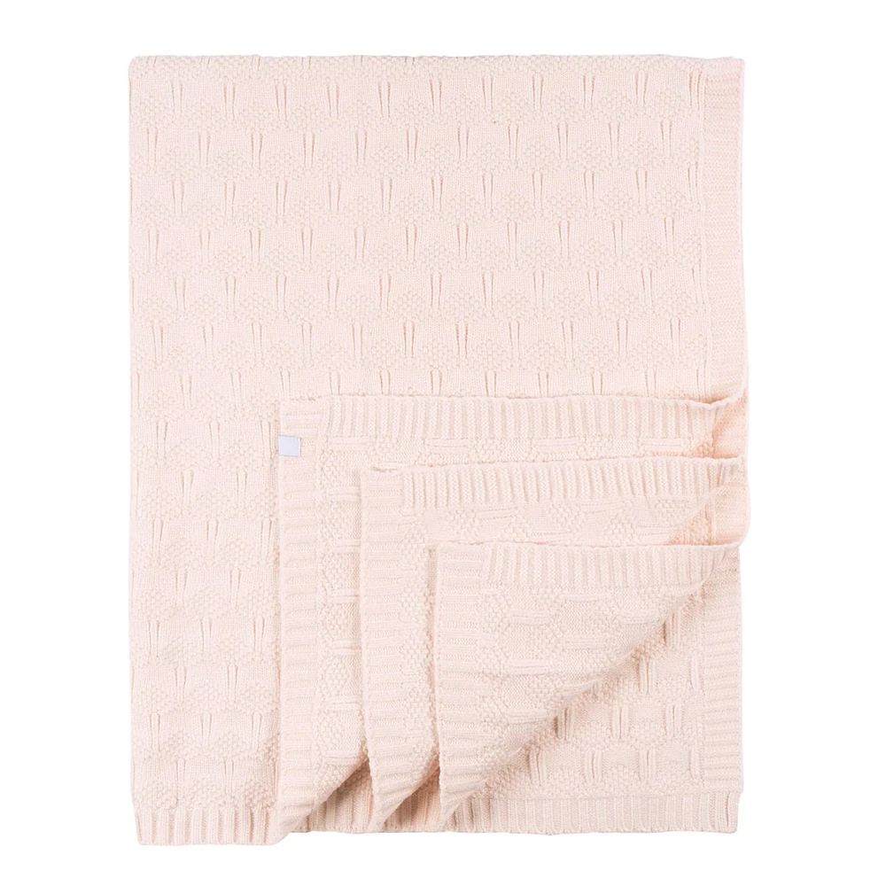 Couverture En Tricot - Rose