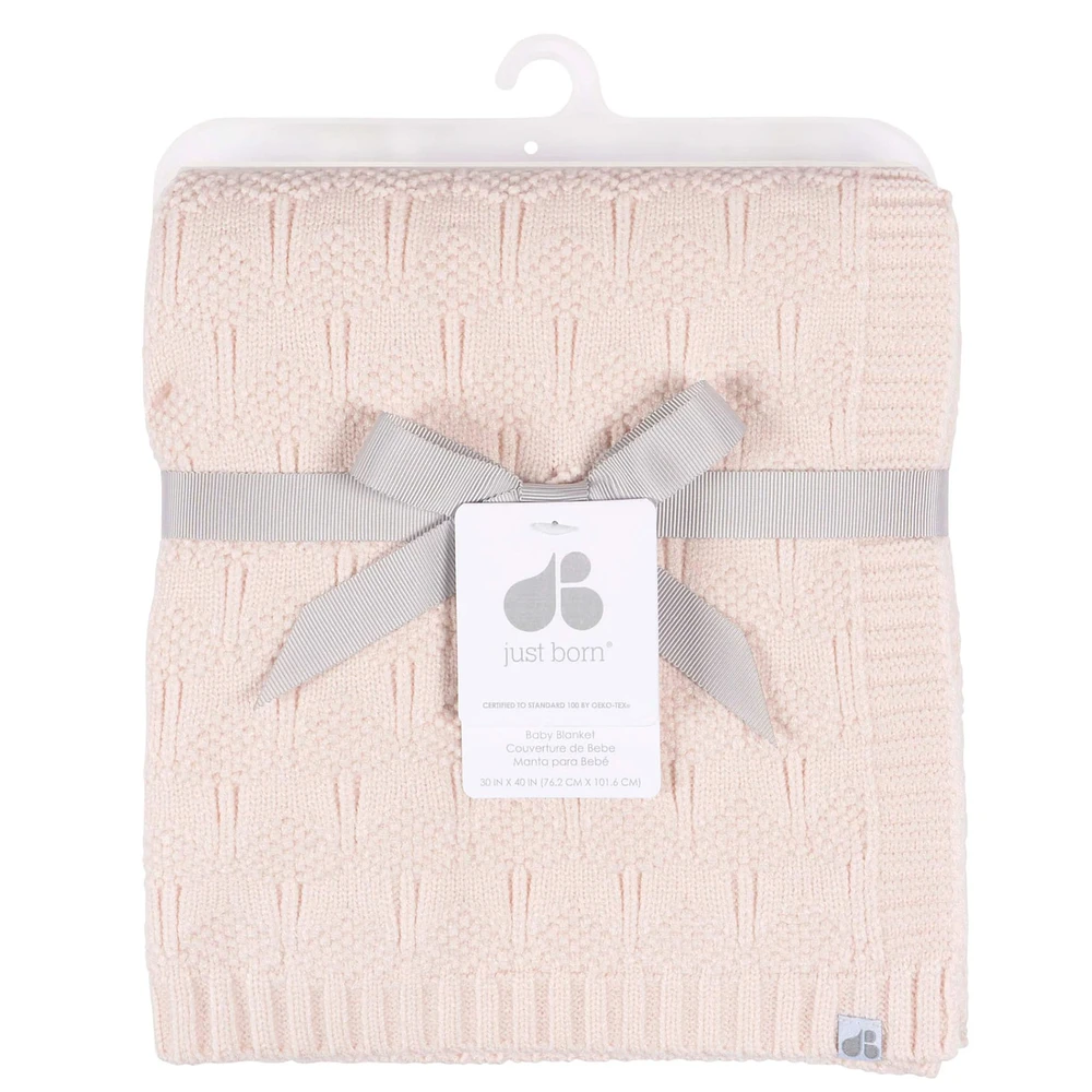 Couverture En Tricot - Rose