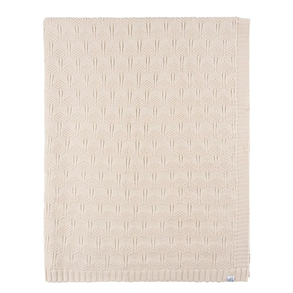 Sweater Knit Blanket - Tan