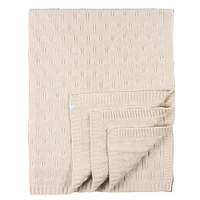 Sweater Knit Blanket - Tan