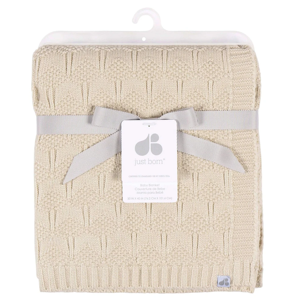 Sweater Knit Blanket - Tan