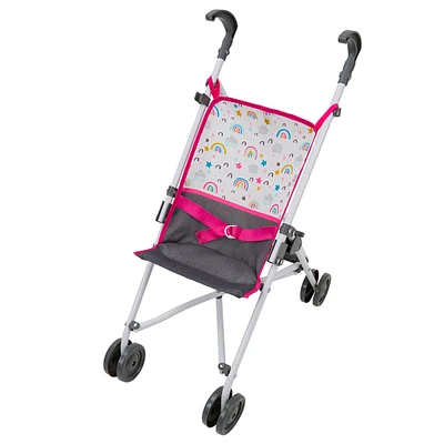 Poussette Parapluie pour Poupée - Arc En Ciel