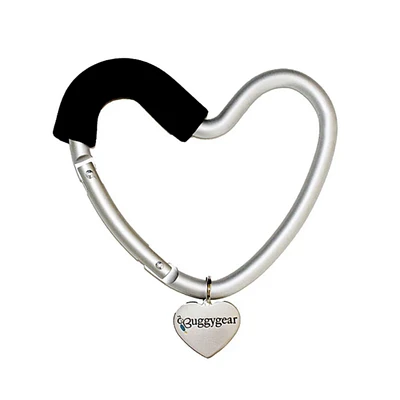 Crochet Coeur Argent Aluminium