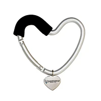 Crochet Coeur Argent Aluminium