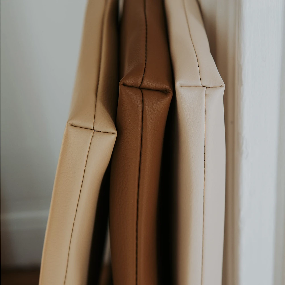 Vegan Leather Changing Mat - Brown
