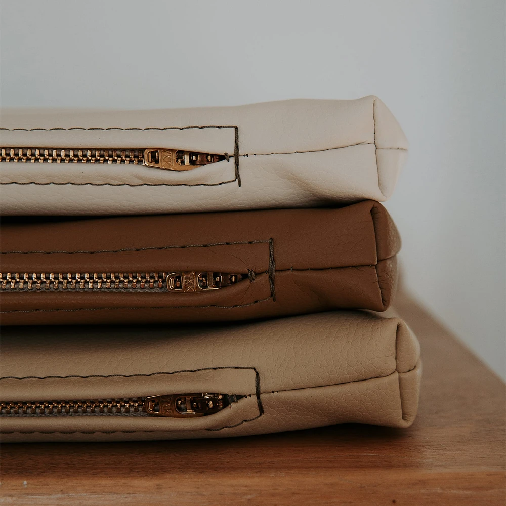 Vegan Leather Changing Mat - Brown