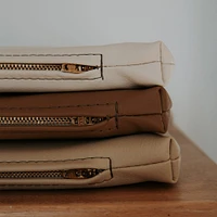 Vegan Leather Changing Mat - Brown