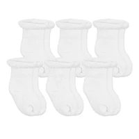 Terry Sock 6pk Newborn