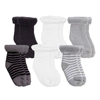 Terry Socks 6pk Newborn