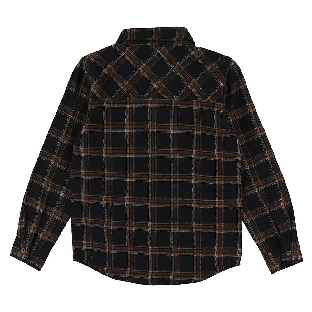 Sports Flanel Plaid Shirt 7-14y