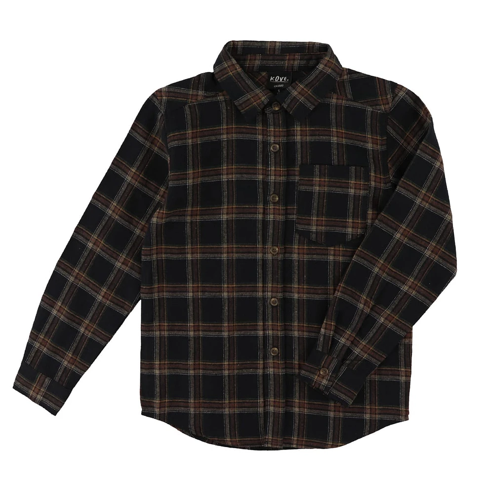 Sports Flanel Plaid Shirt 7-14y