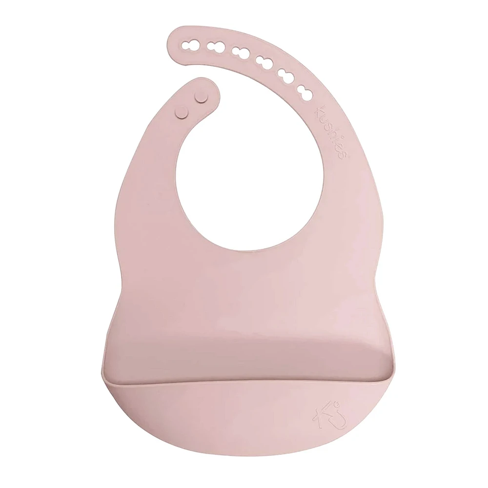 Bavoir en Silicone Silibib - Rose