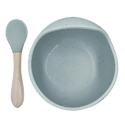 Cuillère et Bol en Silicone Siliscoop