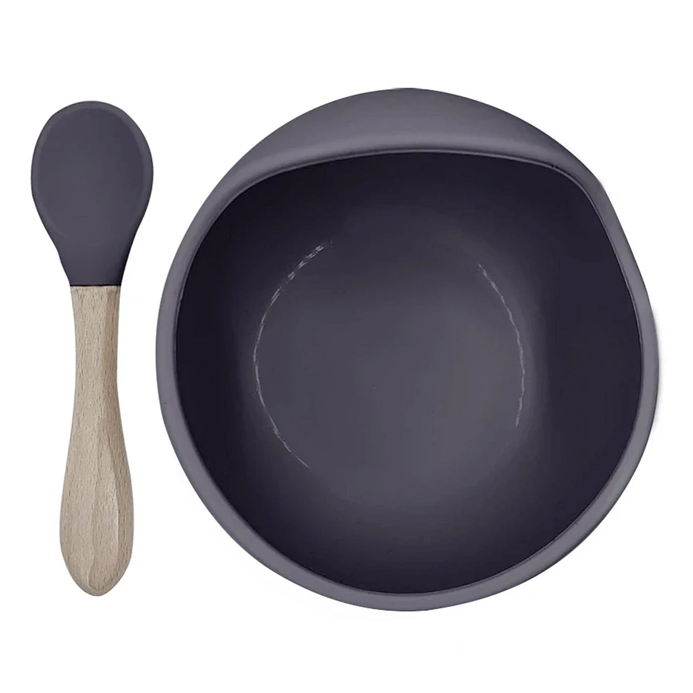 Silicone Bowl and Spoon Siliscoop - Sparrow