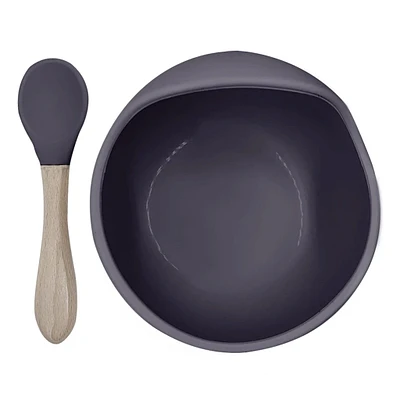 Silicone Bowl and Spoon Siliscoop - Sparrow
