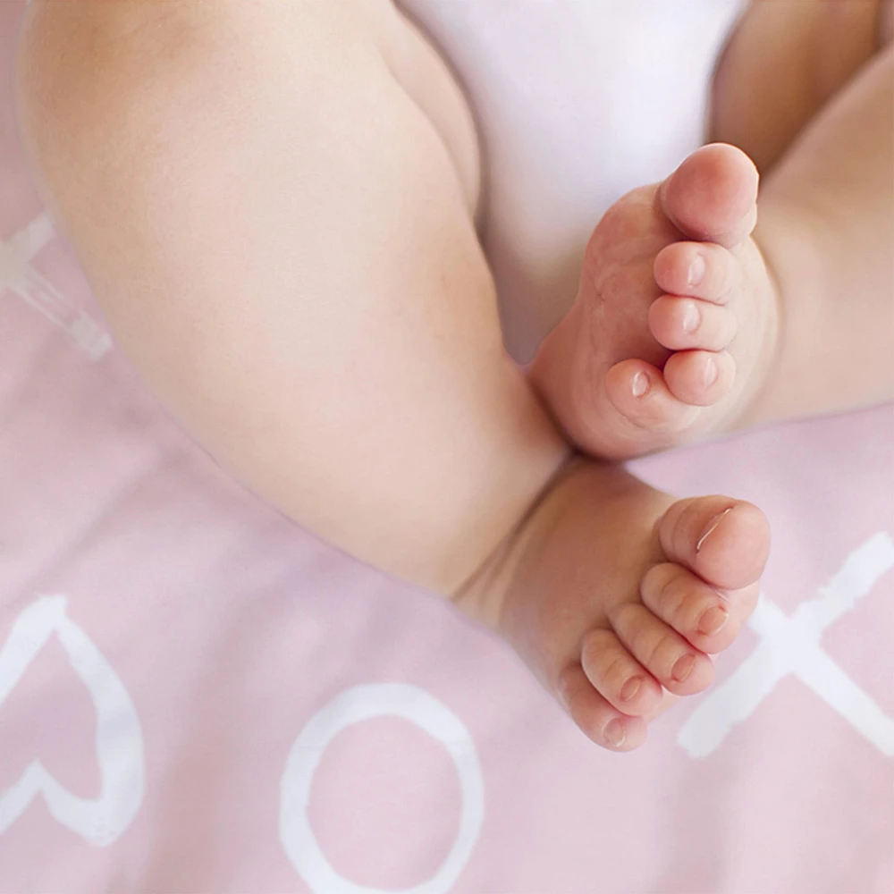 Changing Pad Cover - Xo Pink