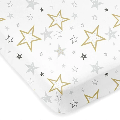 Drap Contour pour Lit de Bébé - Percale Étoiles