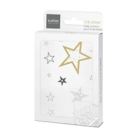 Drap Contour pour Lit de Bébé - Percale Étoiles