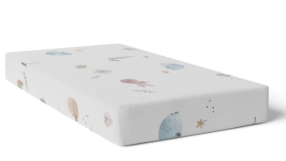 Drap Contour Percale pour Lit de Bébé - Forêt