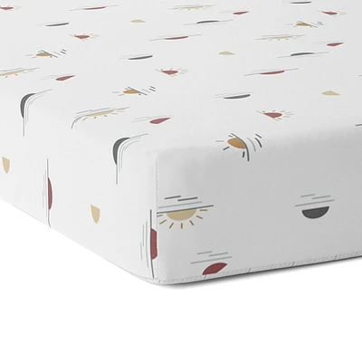 Percale Crib Sheet - Suns