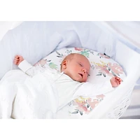 Percale Bassinet Sheet - Watercolour Flowers