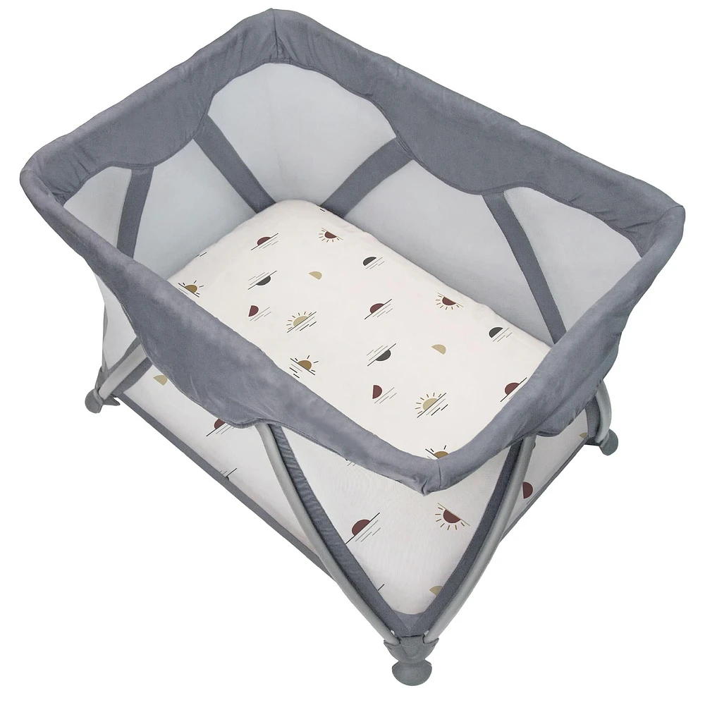 Drap Contour Percale pour Parc - Soleils