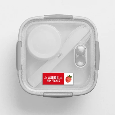 Étiquettes allergie - Fraises