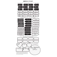 FRENCH Modern Growth Chart - White