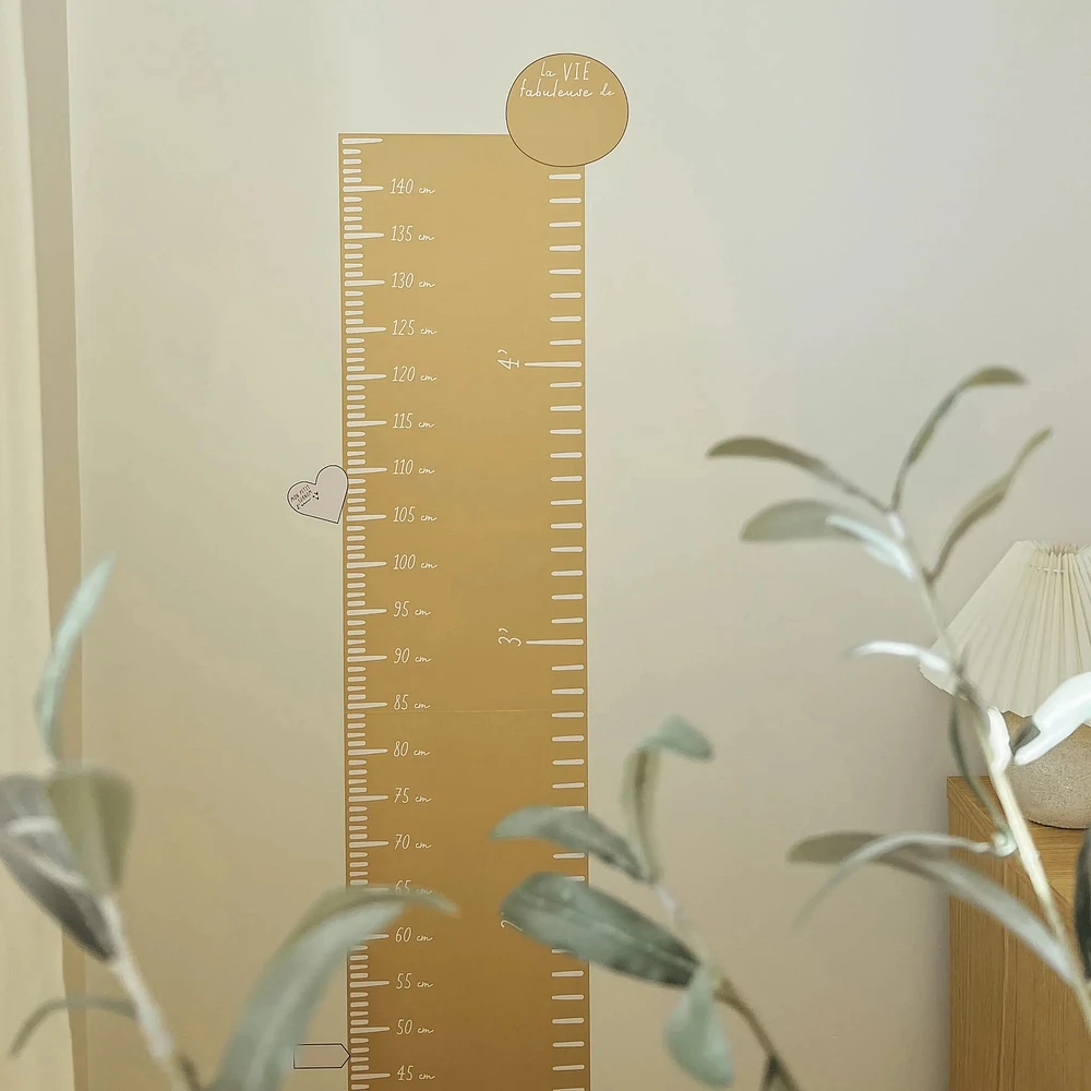 Échelle de croissance Moderne luxe Ocre