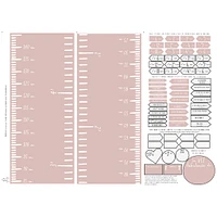 FRENCH Lux Modern Growth Chart - Pink