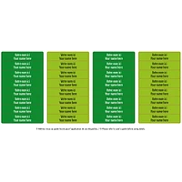 Peel And Stick Name Labels Mini - Green