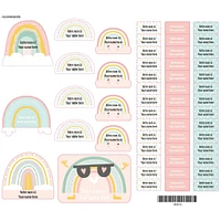 Étiquettes Essentiel - Arcs-en-ciel Rose