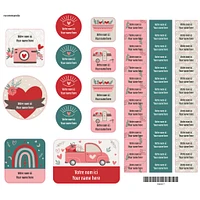 Essential Name Labels - Hearts