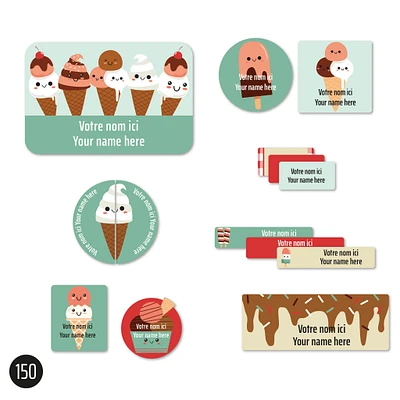 Étiquettes Personnalisées Avec Nom - Cornet