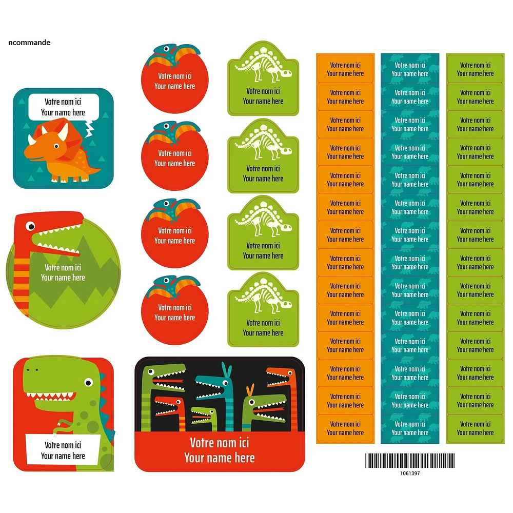 Essential Name Labels – Dinosaurs