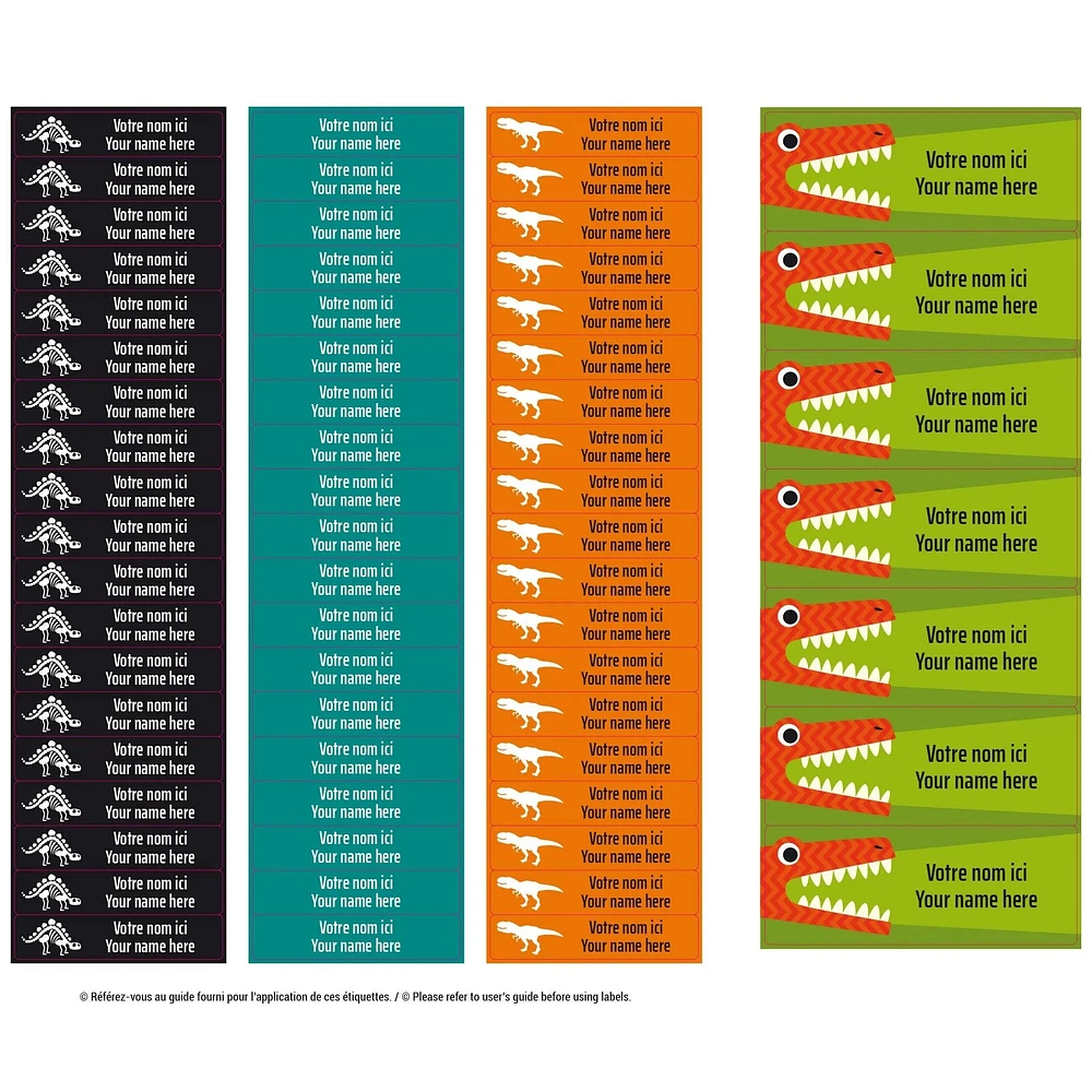 Essential Name Labels – Dinosaurs