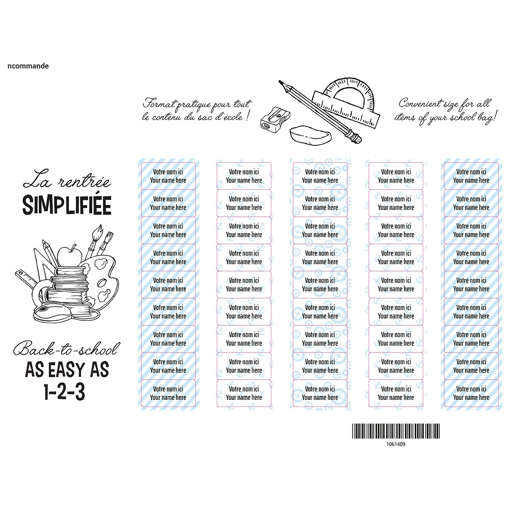 Essential Name Labels – School