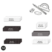 Essential Name Labels – School grey